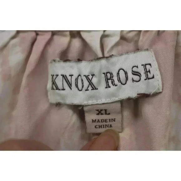 Knox Rose 3/4 Balloon Sleeves Blouse-Size XL-Boho-Tie Dye-Lyocell - Picture 4 of 8